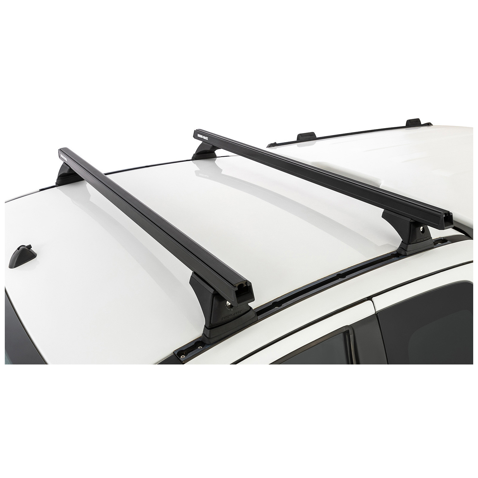 Kit 2 barres de toit noires RHINO-RACK Heavy Duty RCH • JB1669 