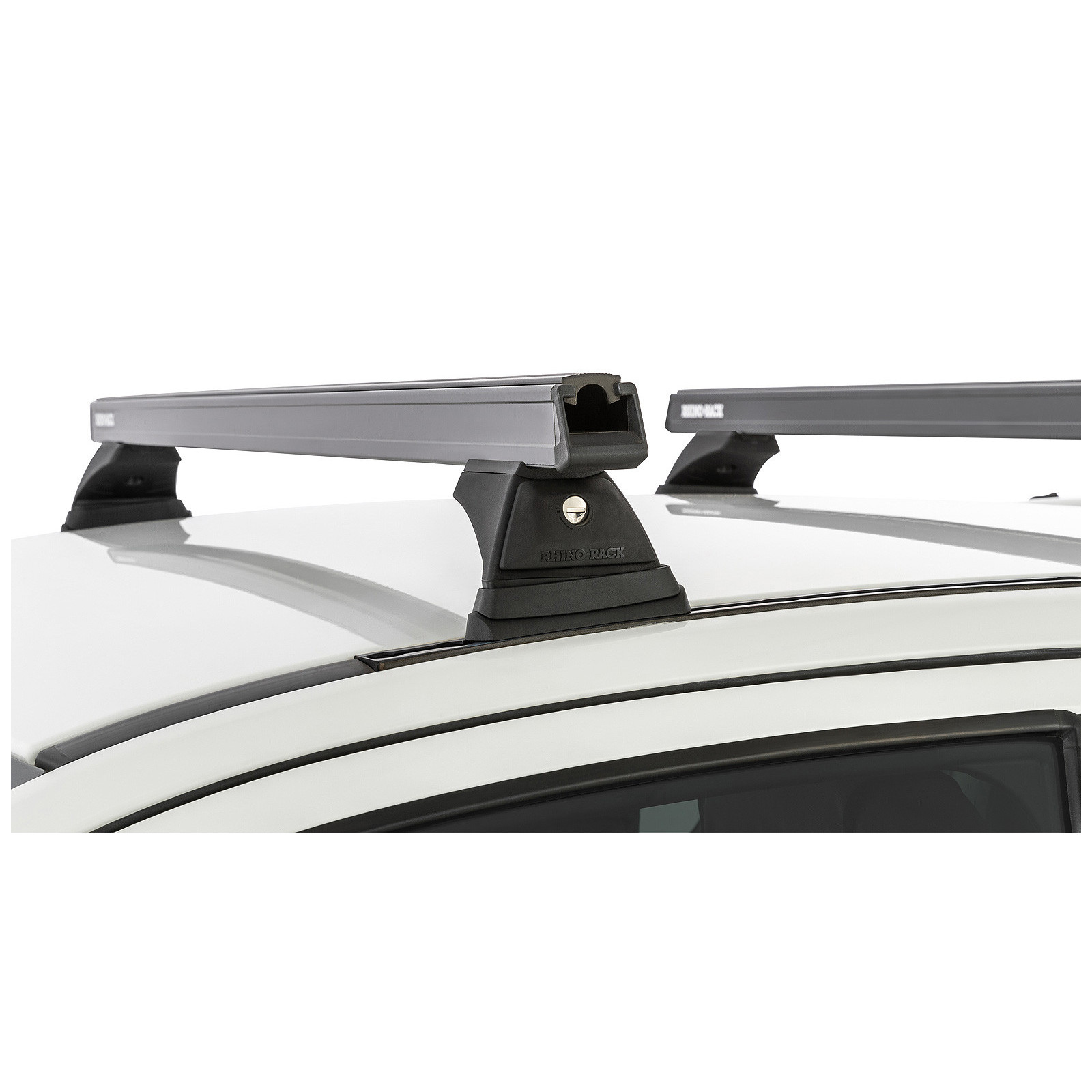 Kit 2 barres de toit noires RHINO-RACK Heavy Duty RCH • JB1669 