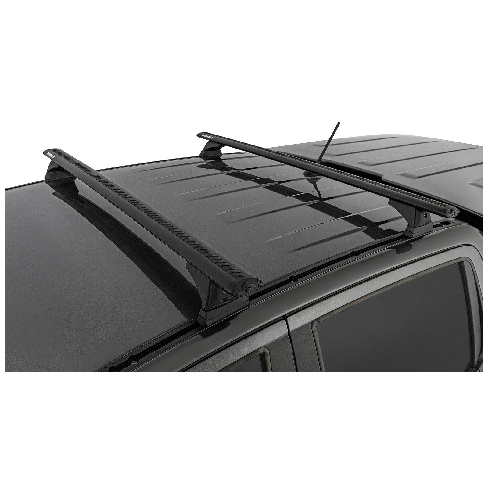 Kit 2 barres de toit noires RHINO-RACK Vortex RCH • JB1671 