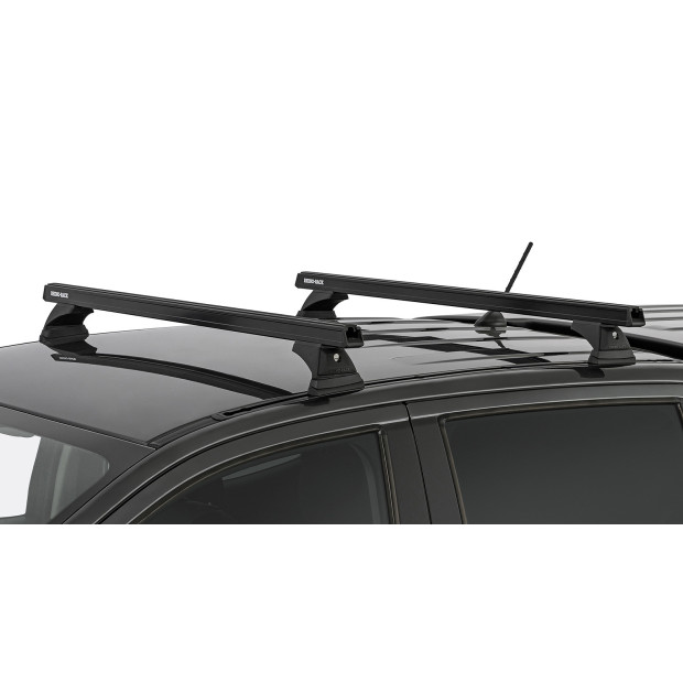 Kit 2 barres de toit noires RHINO-RACK Heavy Duty RCH • JB1673 