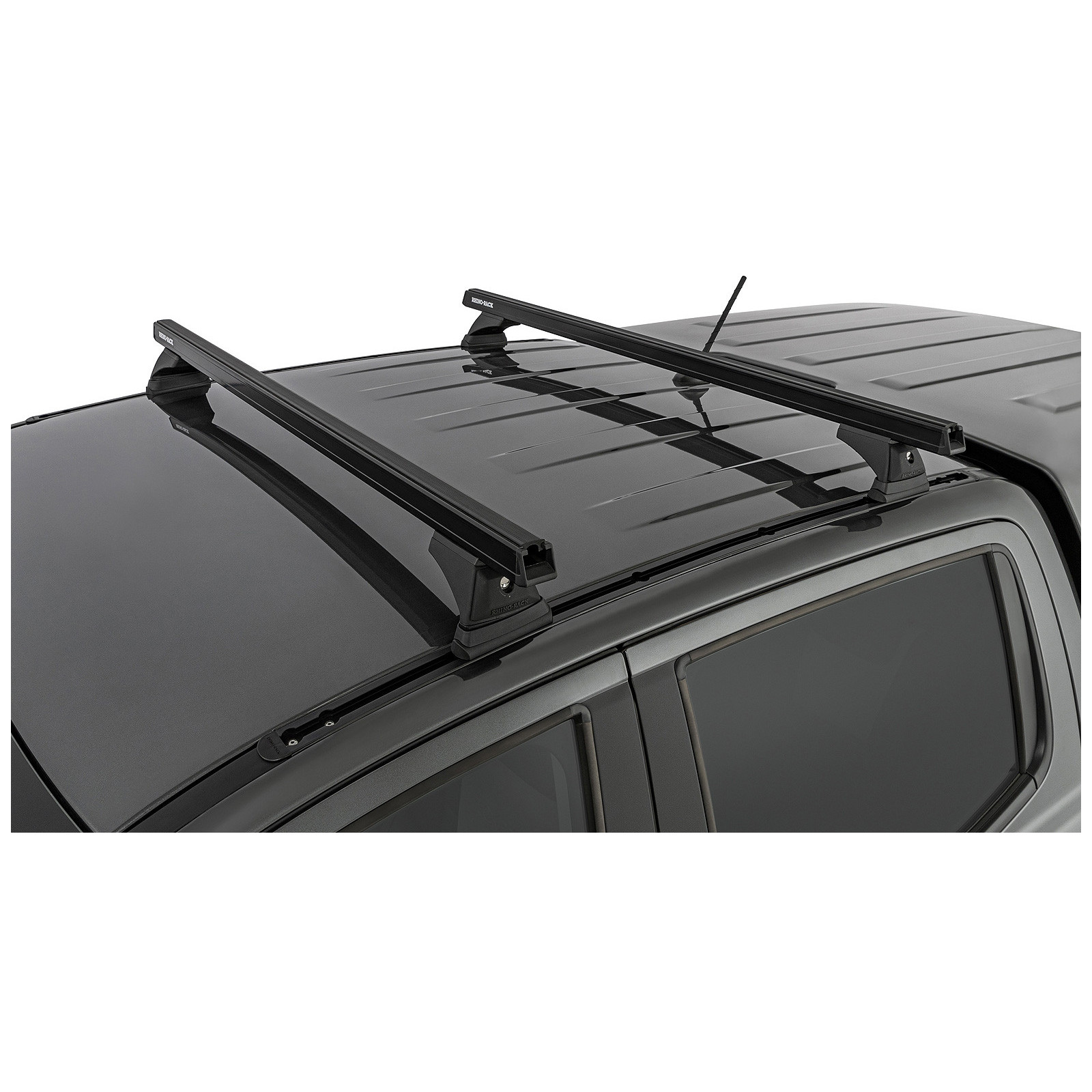 Kit 2 barres de toit noires RHINO-RACK Heavy Duty RCH • JB1673 