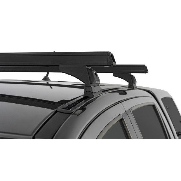 Kit 2 barres de toit noires RHINO-RACK Heavy Duty RCH • JB1673 