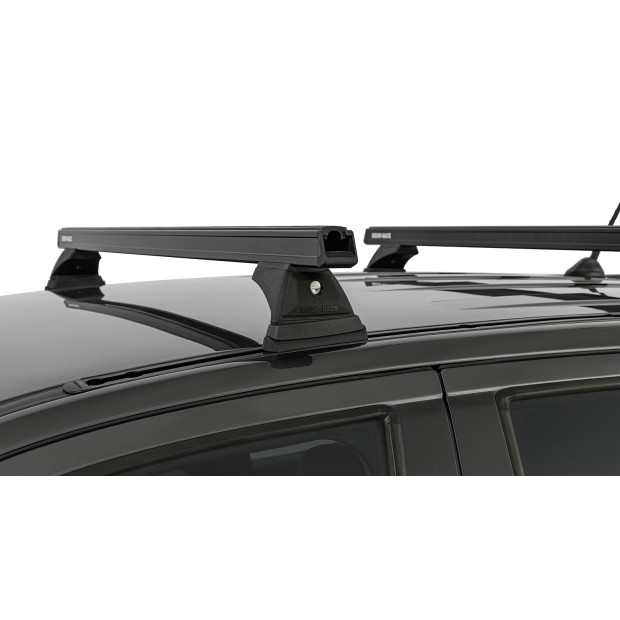Kit 2 barres de toit noires RHINO-RACK Heavy Duty RCH • JB1673 