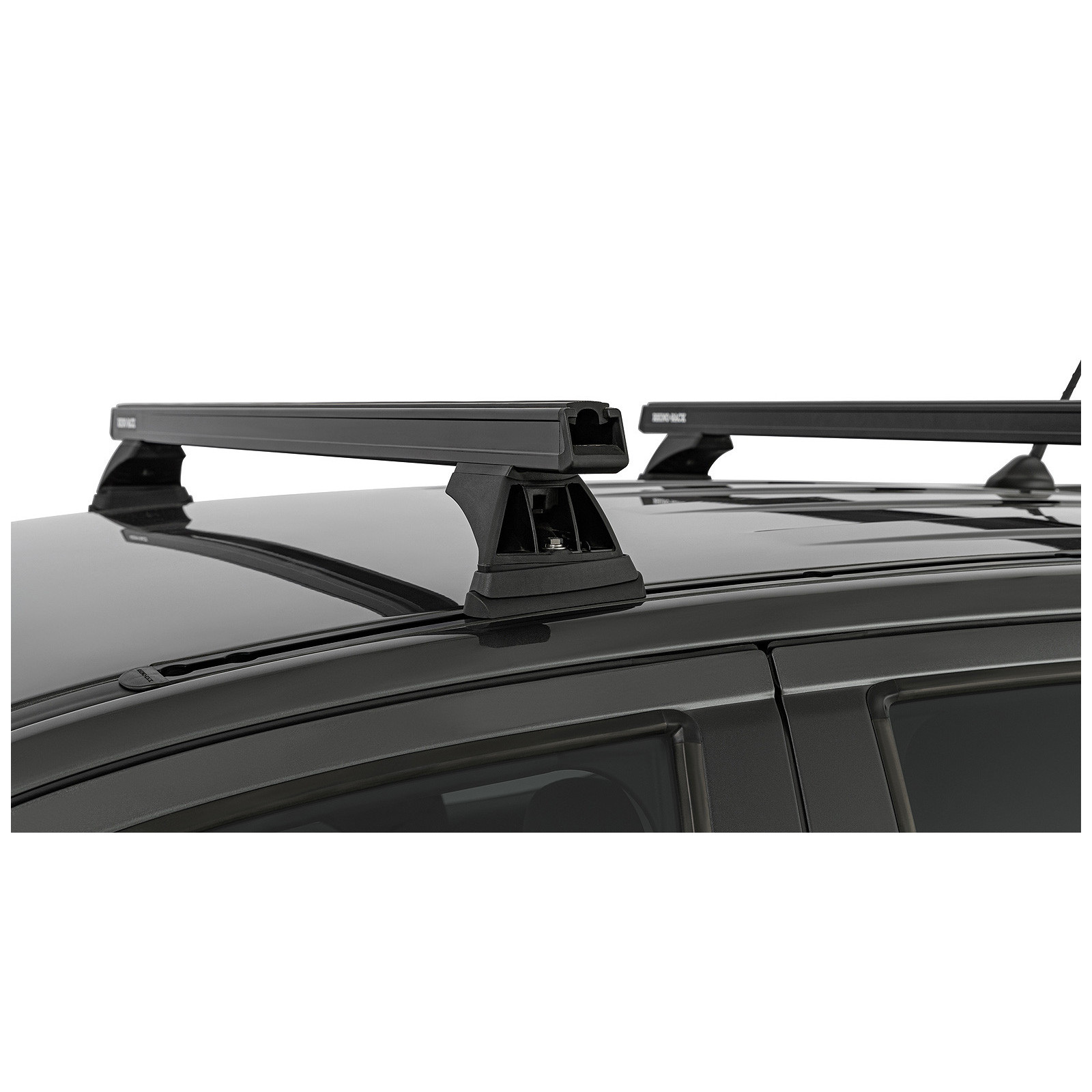 Kit 2 barres de toit noires RHINO-RACK Heavy Duty RCH • JB1673 