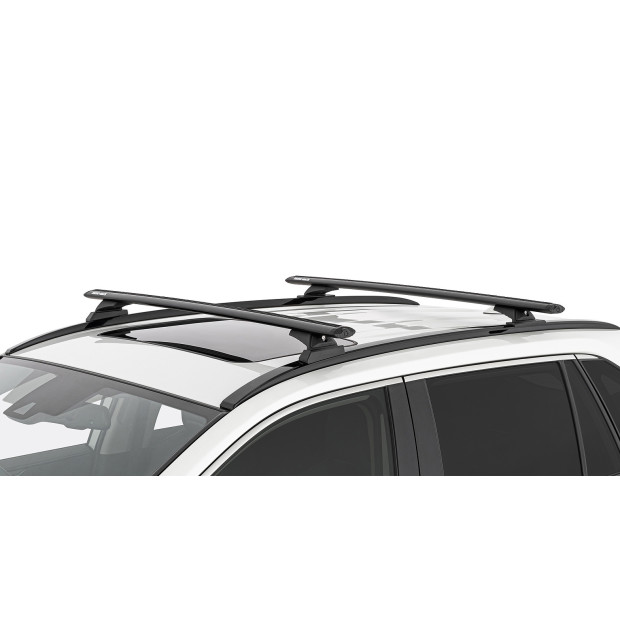 Kit 2 barres de toit noires RHINO-RACK Vortex RCH • JB1676 