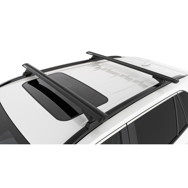 Kit 2 barres de toit noires RHINO-RACK Vortex RCH • JB1676 