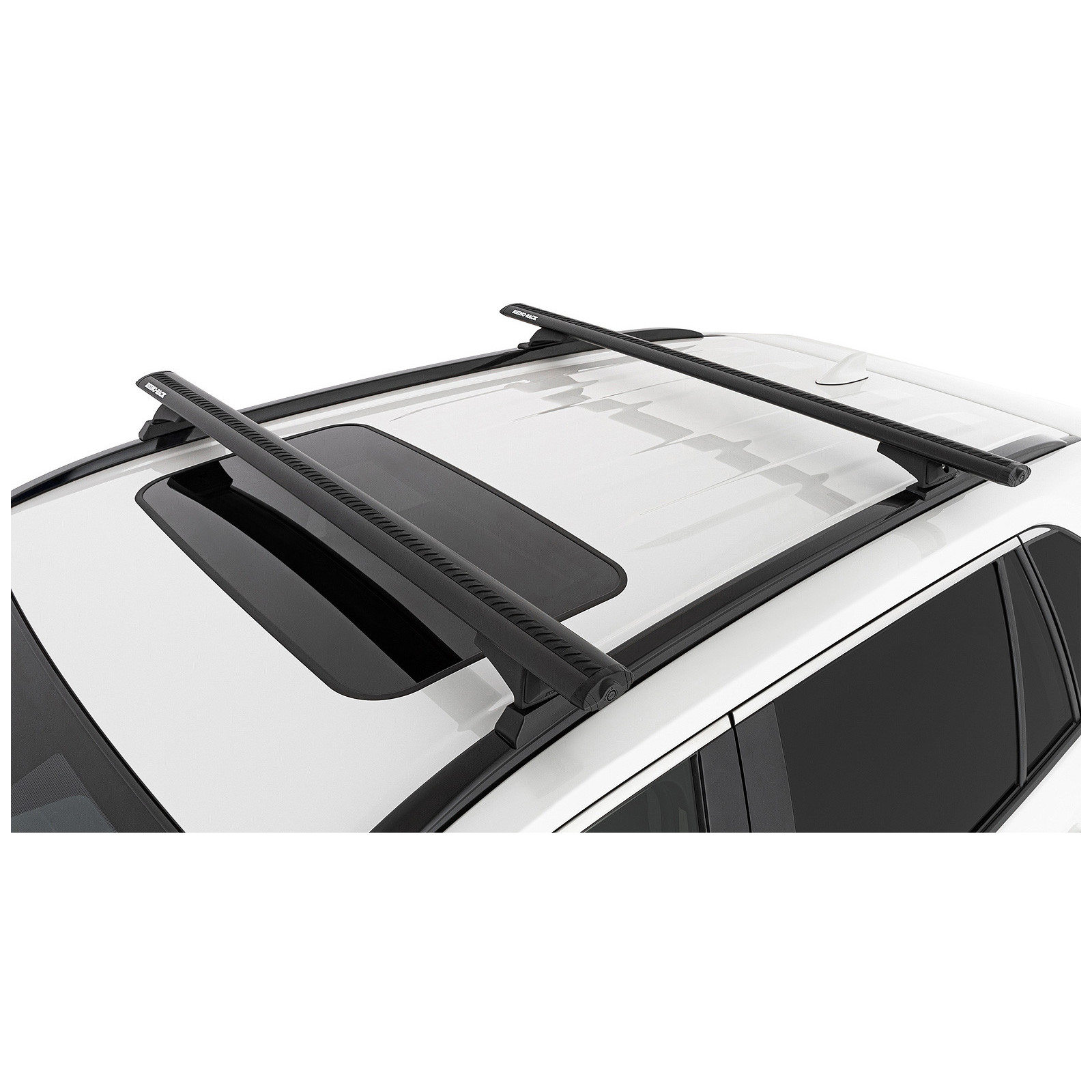 Kit 2 barres de toit noires RHINO-RACK Vortex RCH • JB1676 