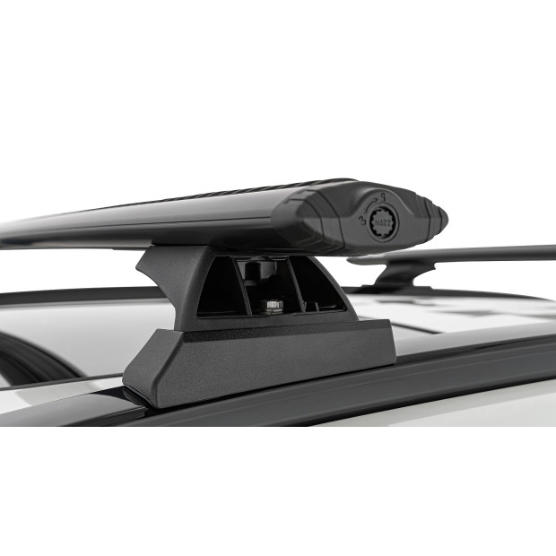 Kit 2 barres de toit noires RHINO-RACK Vortex RCH • JB1676 