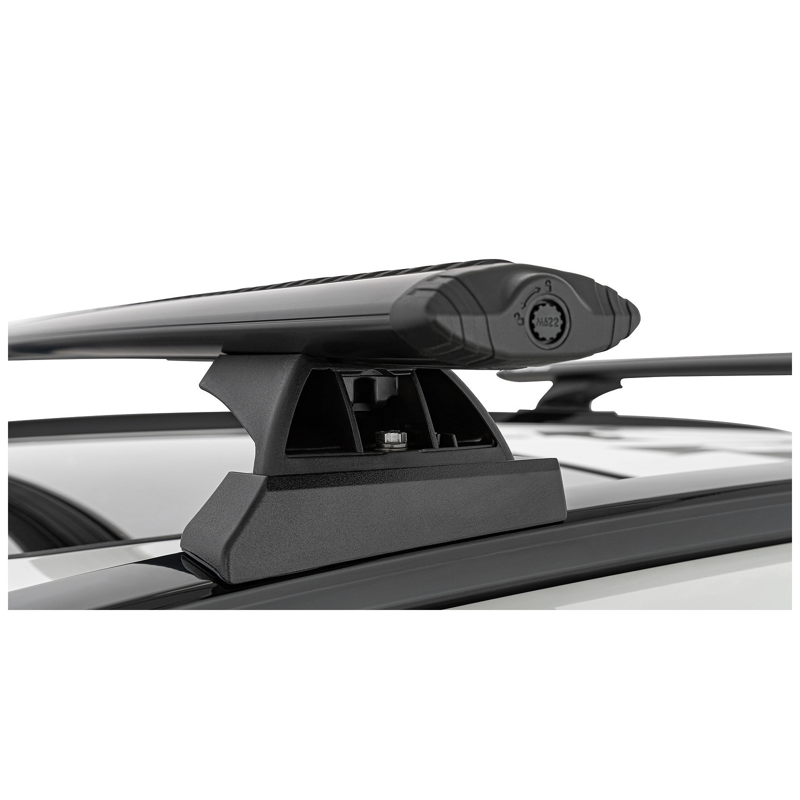 Kit 2 barres de toit noires RHINO-RACK Vortex RCH • JB1676 