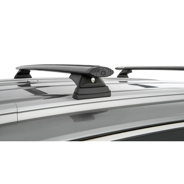 Kit 2 barres de toit noires RHINO-RACK Vortex RCL • JC-00016 