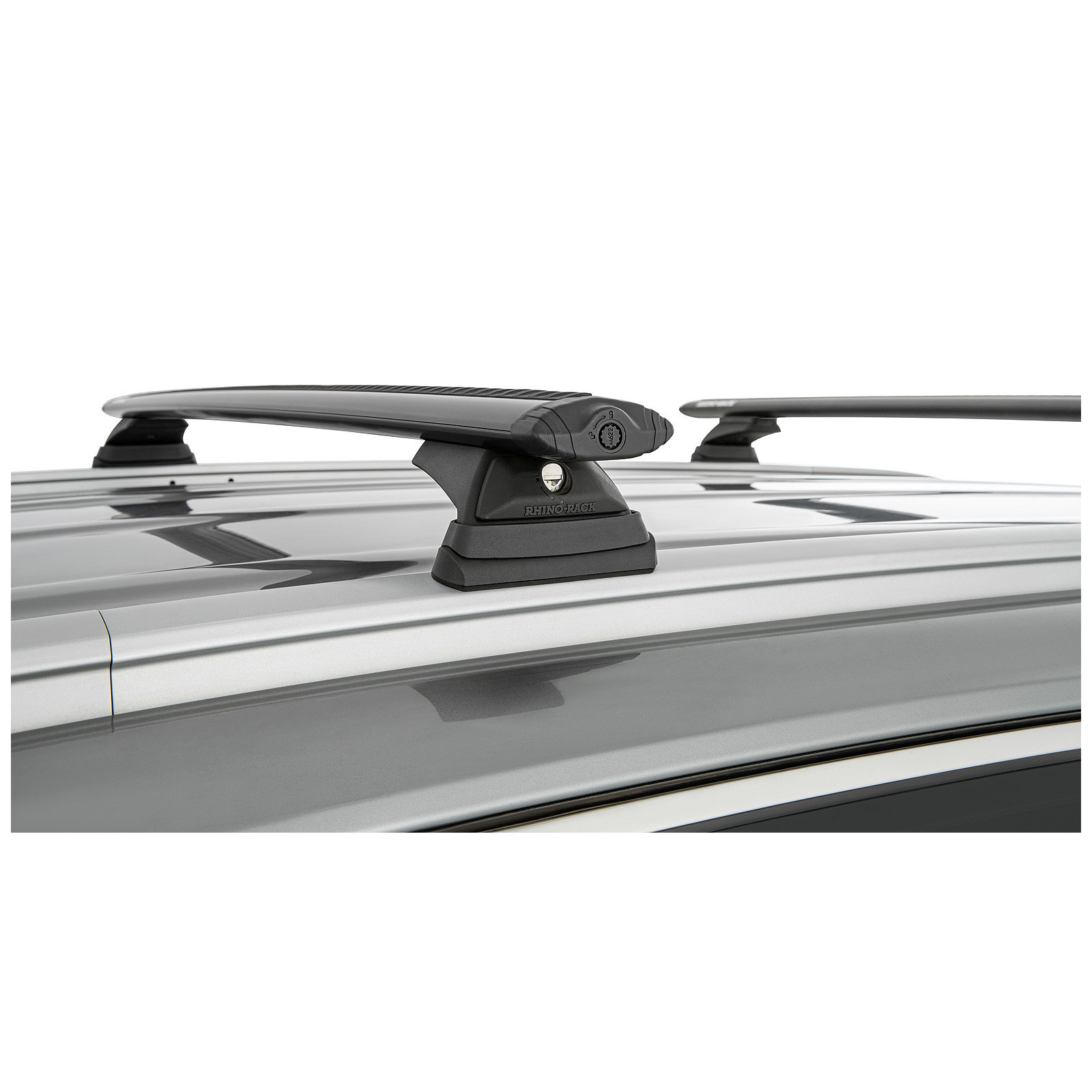 Kit 2 barres de toit noires RHINO-RACK Vortex RCL • JC-00016 