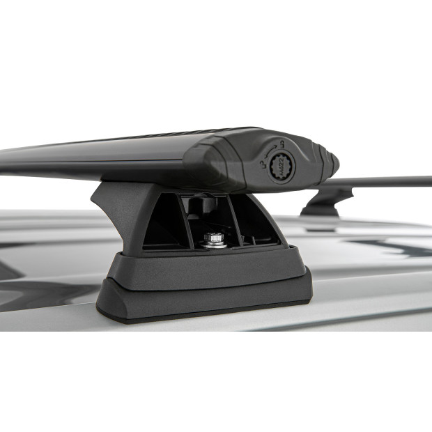 Kit 2 barres de toit noires RHINO-RACK Vortex RCL • JC-00016 