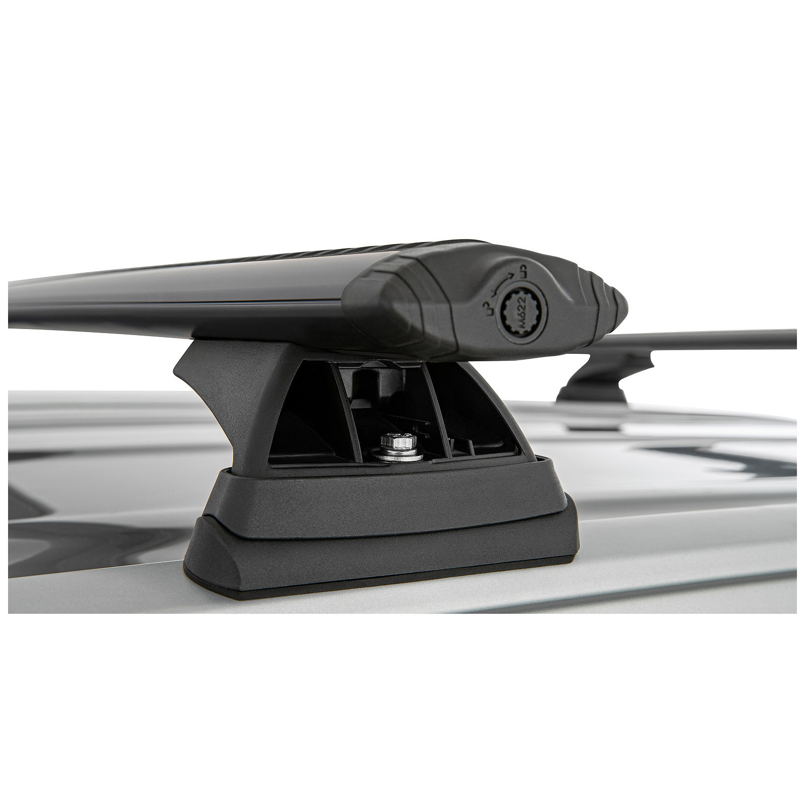 Kit 2 barres de toit noires RHINO-RACK Vortex RCL • JC-00016 