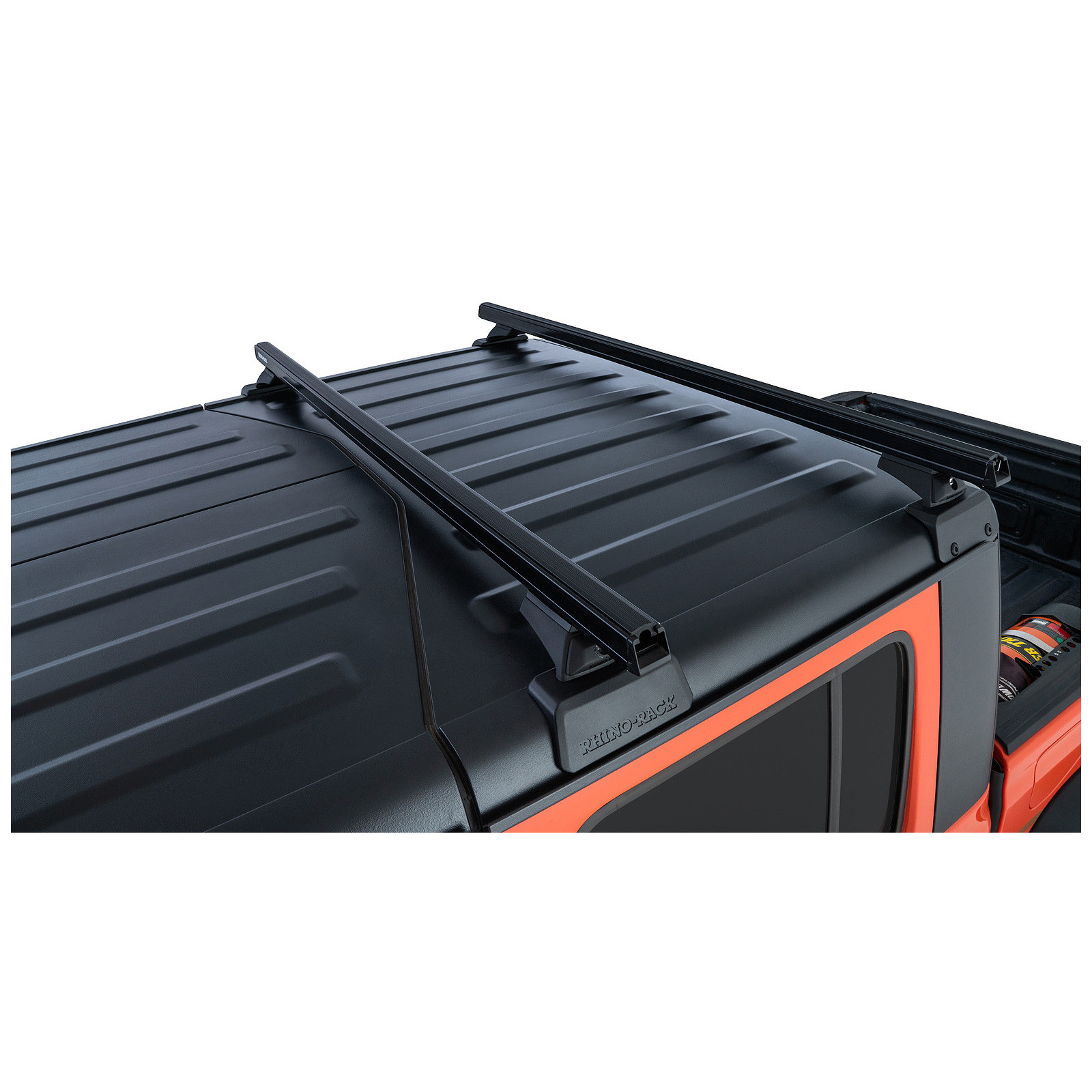 Kit 2 barres de toit noires RHINO-RACK Heavy Duty RCL Backbone • JC-00297 