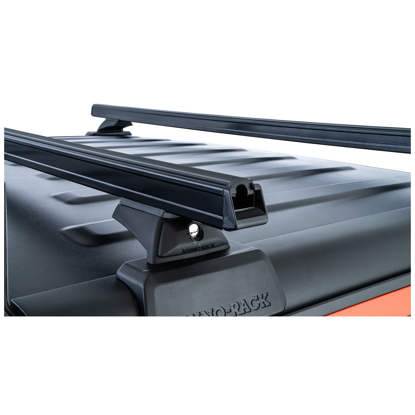 Kit 2 barres de toit noires RHINO-RACK Heavy Duty RCL Backbone • JC-00297 