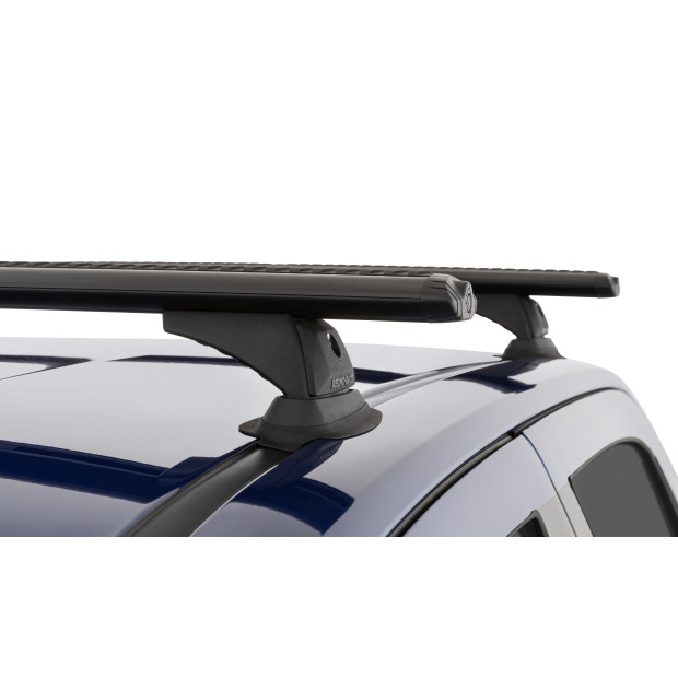 Kit 2 barres de toit noires RHINO-RACK Vortex RCH • JC-00524 