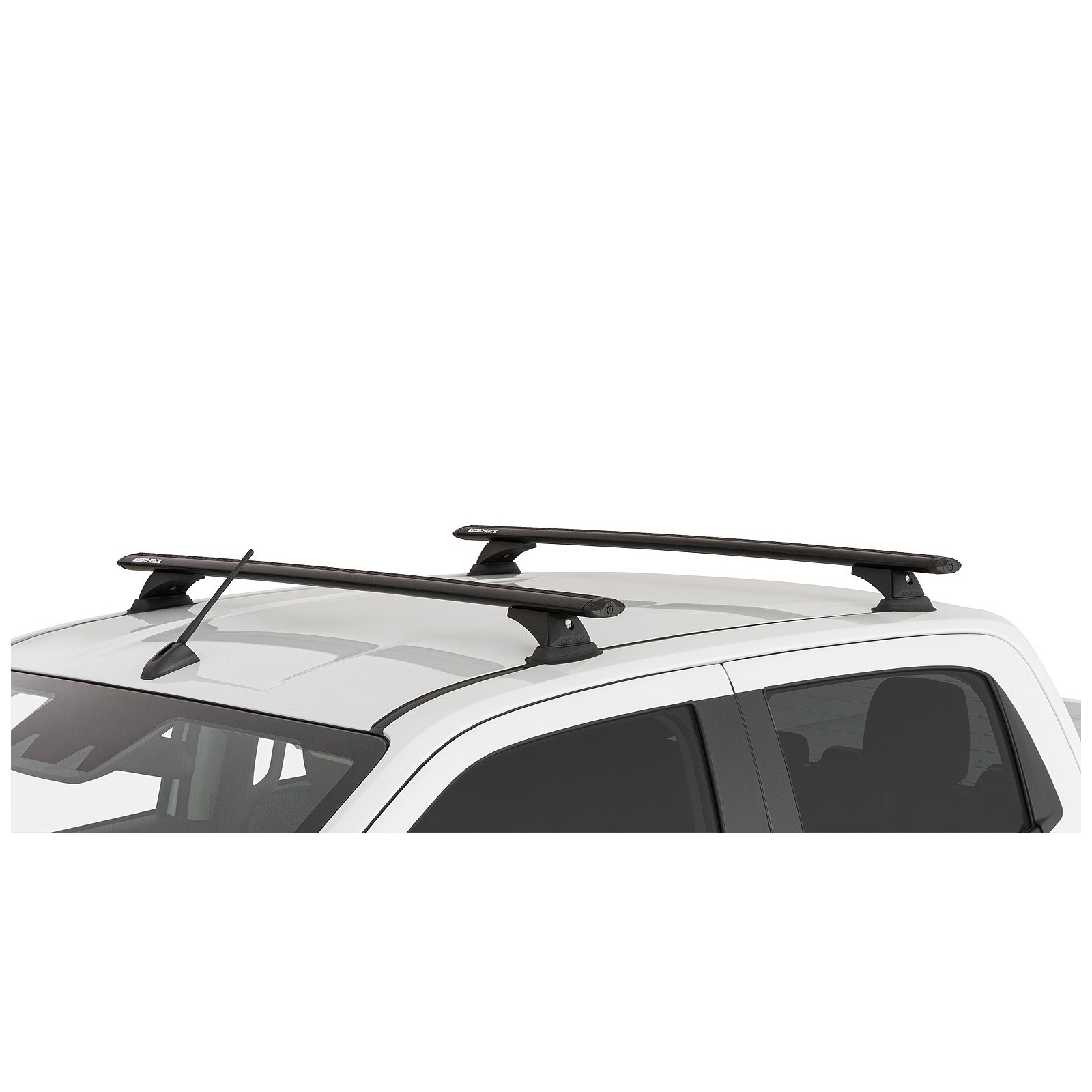 Kit 2 barres de toit noires RHINO-RACK Vortex RCH • JC-00524 