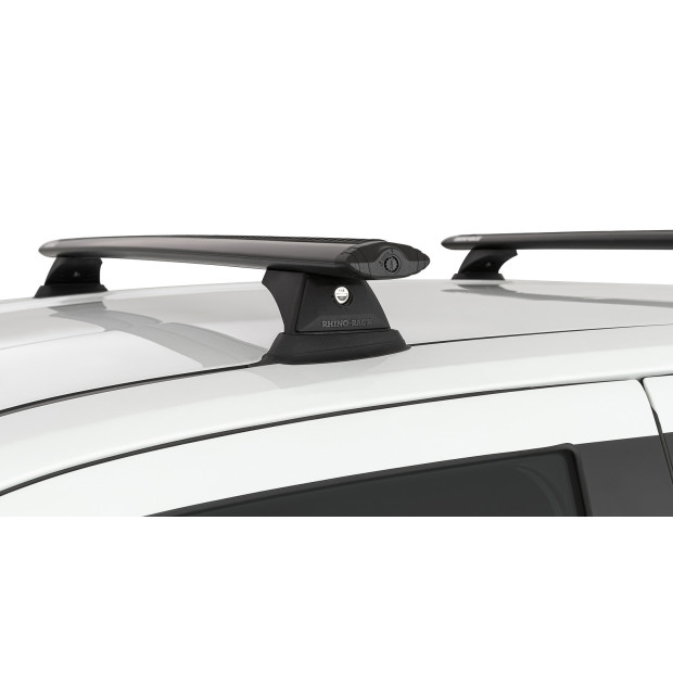 Kit 2 barres de toit noires RHINO-RACK Vortex RCH • JC-00524 