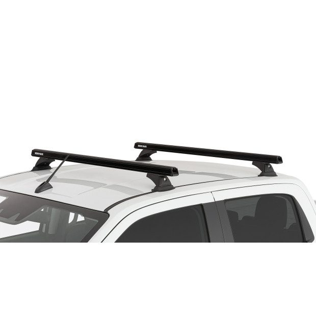 Kit 2 barres de toit noires RHINO-RACK Heavy Duty RCH • JC-00568 