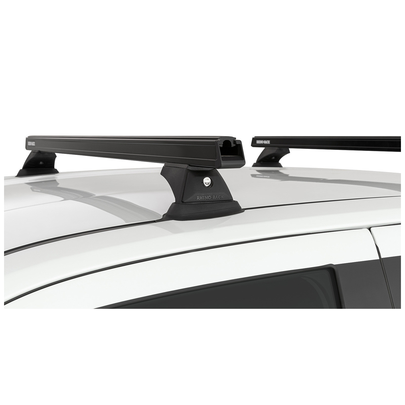 Kit 2 barres de toit noires RHINO-RACK Heavy Duty RCH • JC-00568 