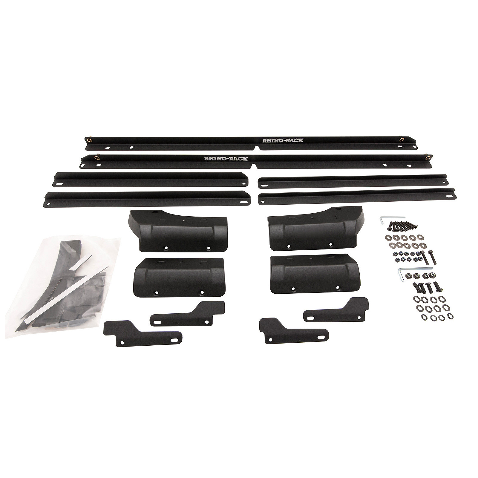 Kit 2 barres de toit noires RHINO-RACK Vortex RCL Backbone • JC-01320 