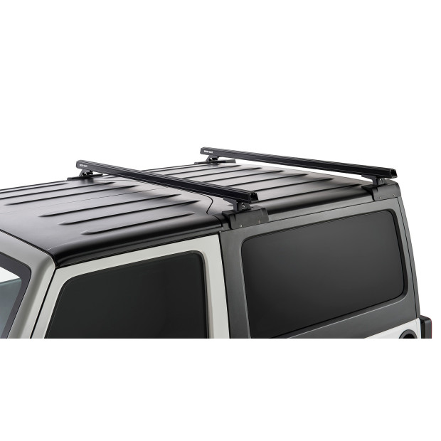 Kit 2 barres de toit noires RHINO-RACK Heavy Duty RCL Backbone • JC-01322 