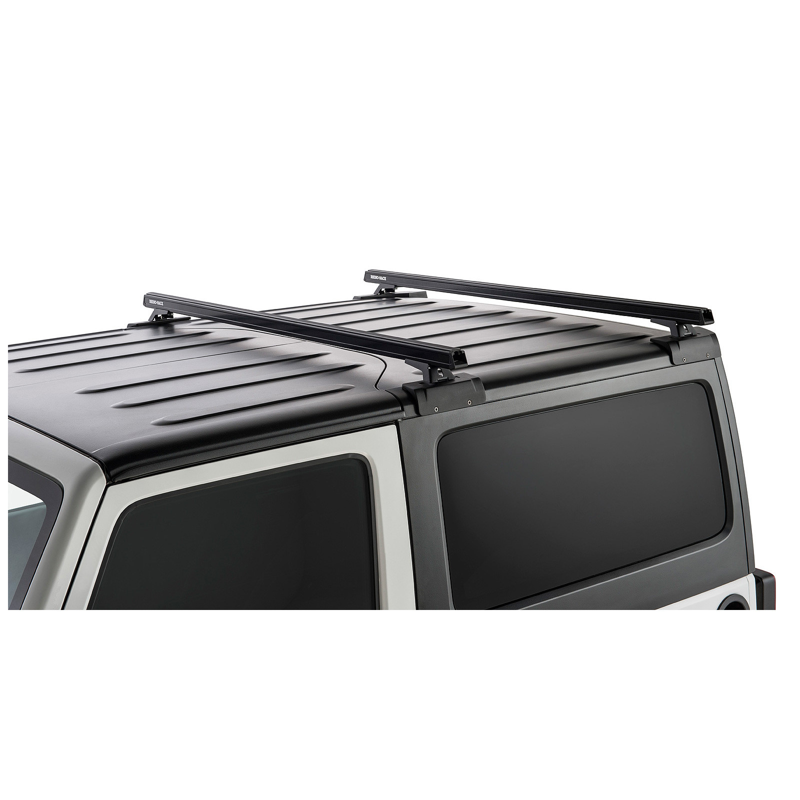 Kit 2 barres de toit noires RHINO-RACK Heavy Duty RCL Backbone • JC-01322 