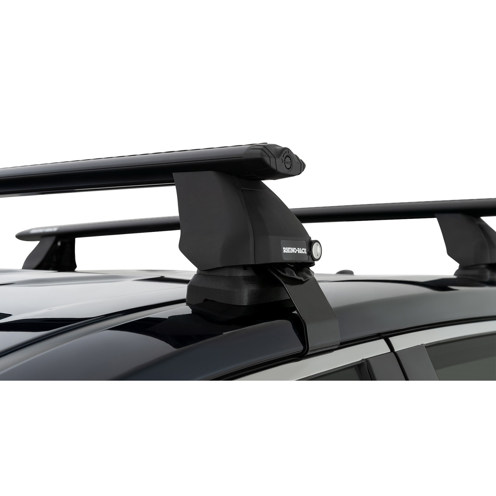 Kit 2 barres de toit noires RHINO-RACK Vortex 2500 • JC-01375 