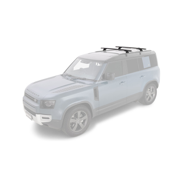 Kit 2 barres de toit noires RHINO-RACK Vortex RCL • JC-01410 