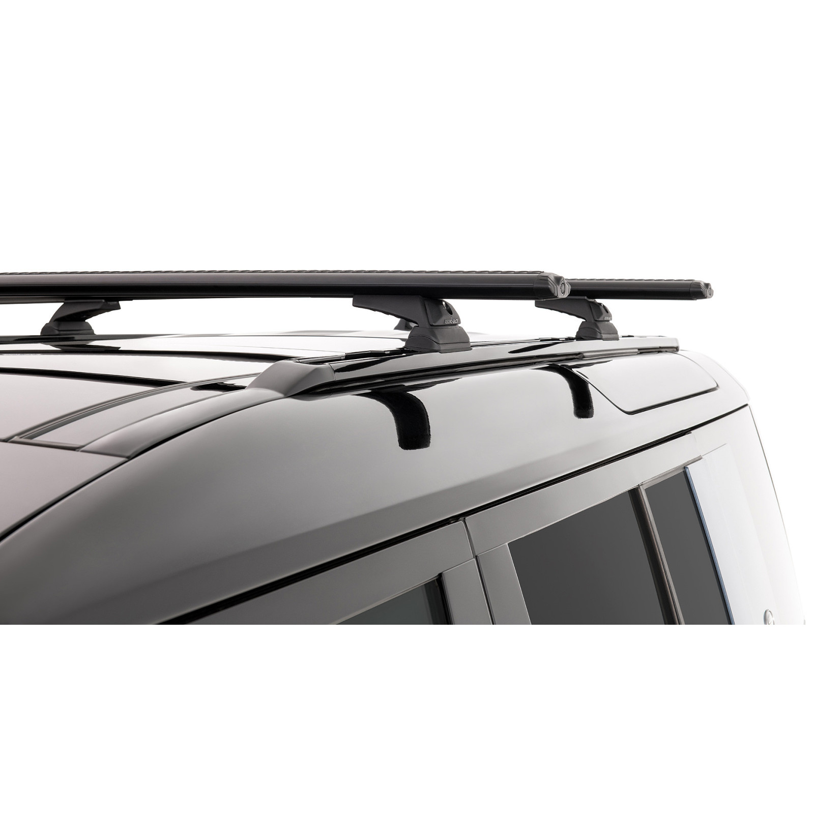 Kit 2 barres de toit noires RHINO-RACK Vortex RCL • JC-01410 