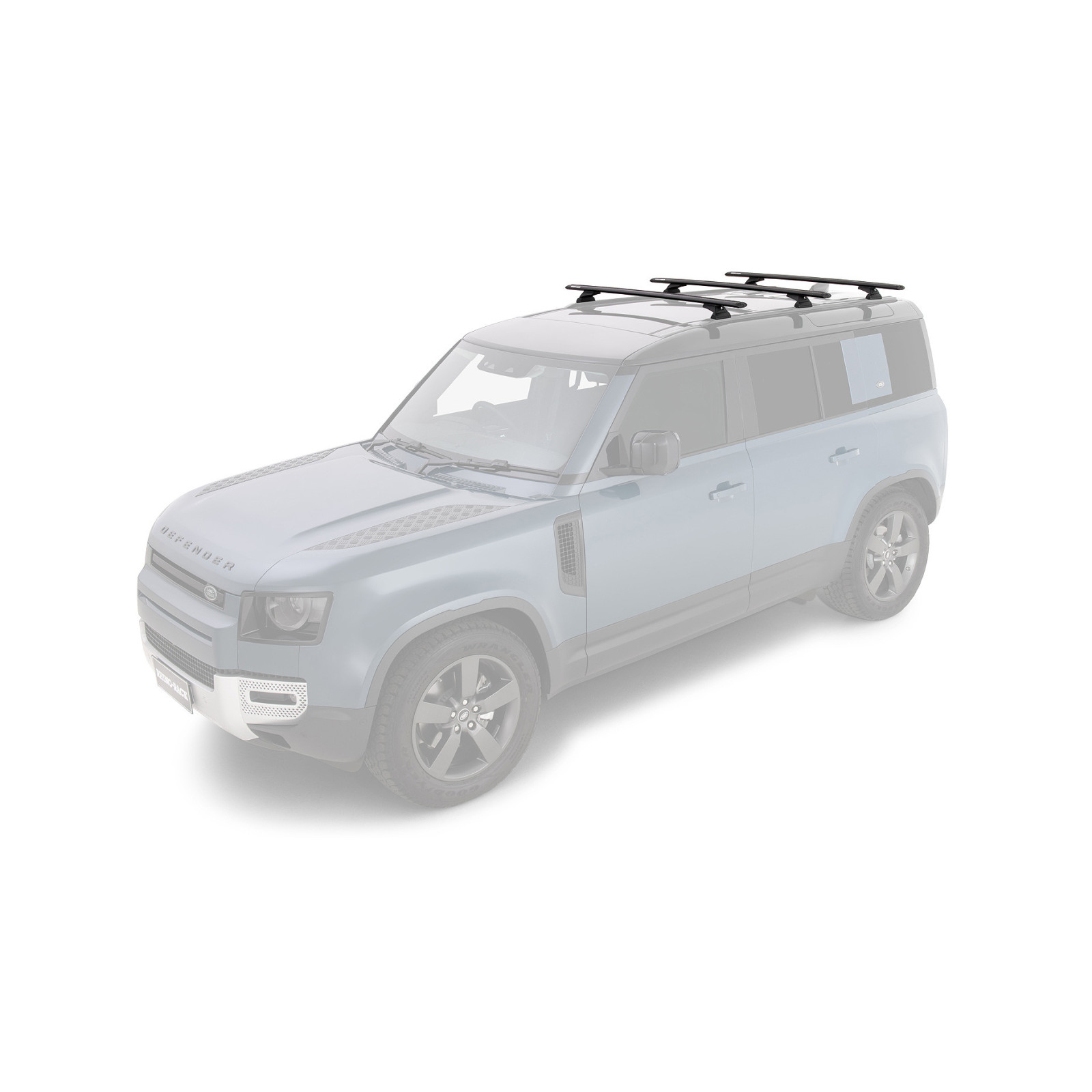 Kit 3 barres de toit noires RHINO-RACK Vortex RCL • JC-01411 