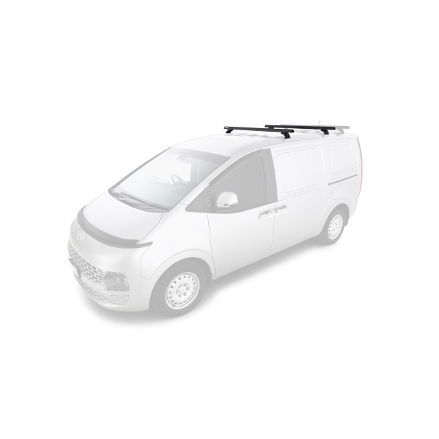 Kit 2 barres de toit noires RHINO-RACK Heavy Duty RCH • JC-01501 