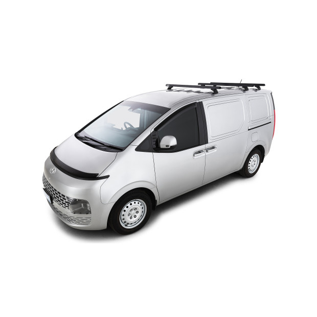 Kit 3 barres de toit noires RHINO-RACK Heavy Duty RCH • JC-01504 