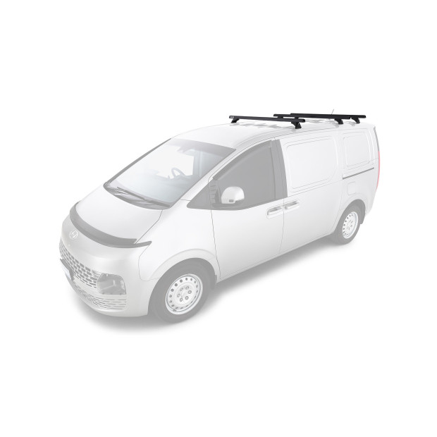 Kit 3 barres de toit noires RHINO-RACK Heavy Duty RCH • JC-01504 