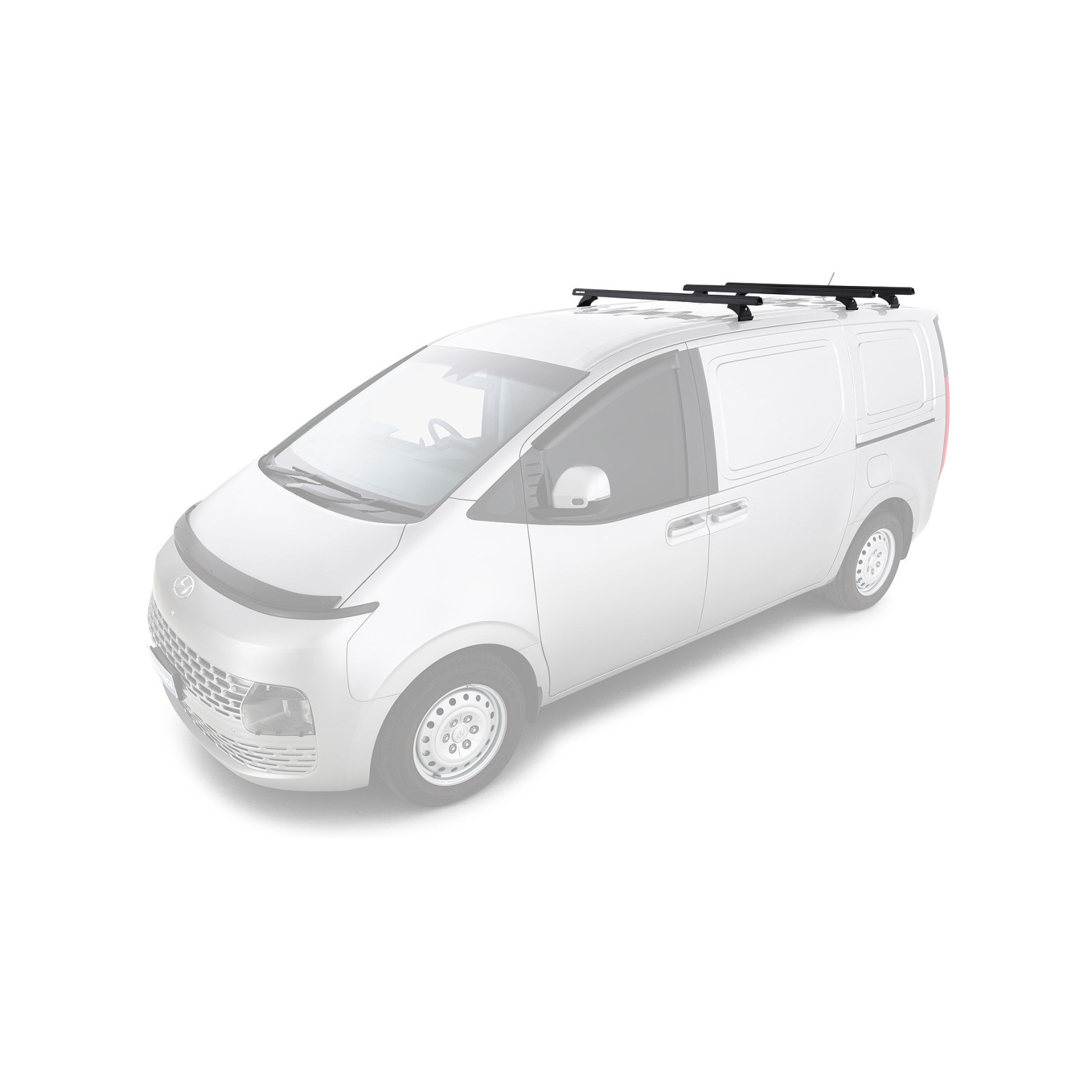 Kit 3 barres de toit noires RHINO-RACK Heavy Duty RCH • JC-01504 