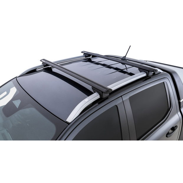 Kit 2 barres de toit noires RHINO-RACK Vortex RX • JC-01532 