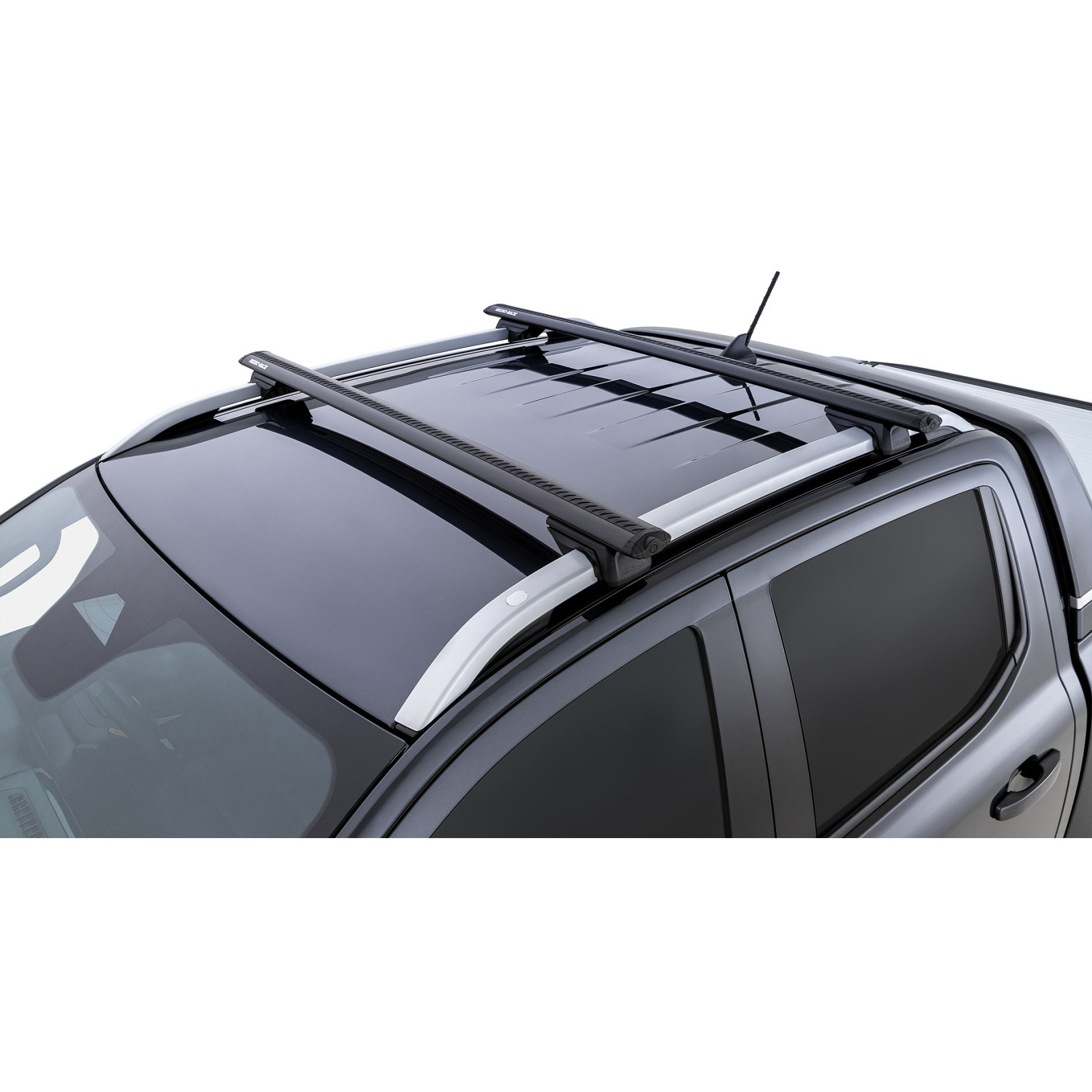 Kit 2 barres de toit noires RHINO-RACK Vortex RX • JC-01532 