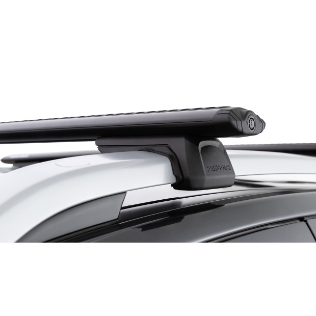 Kit 2 barres de toit noires RHINO-RACK Vortex RX • JC-01532 