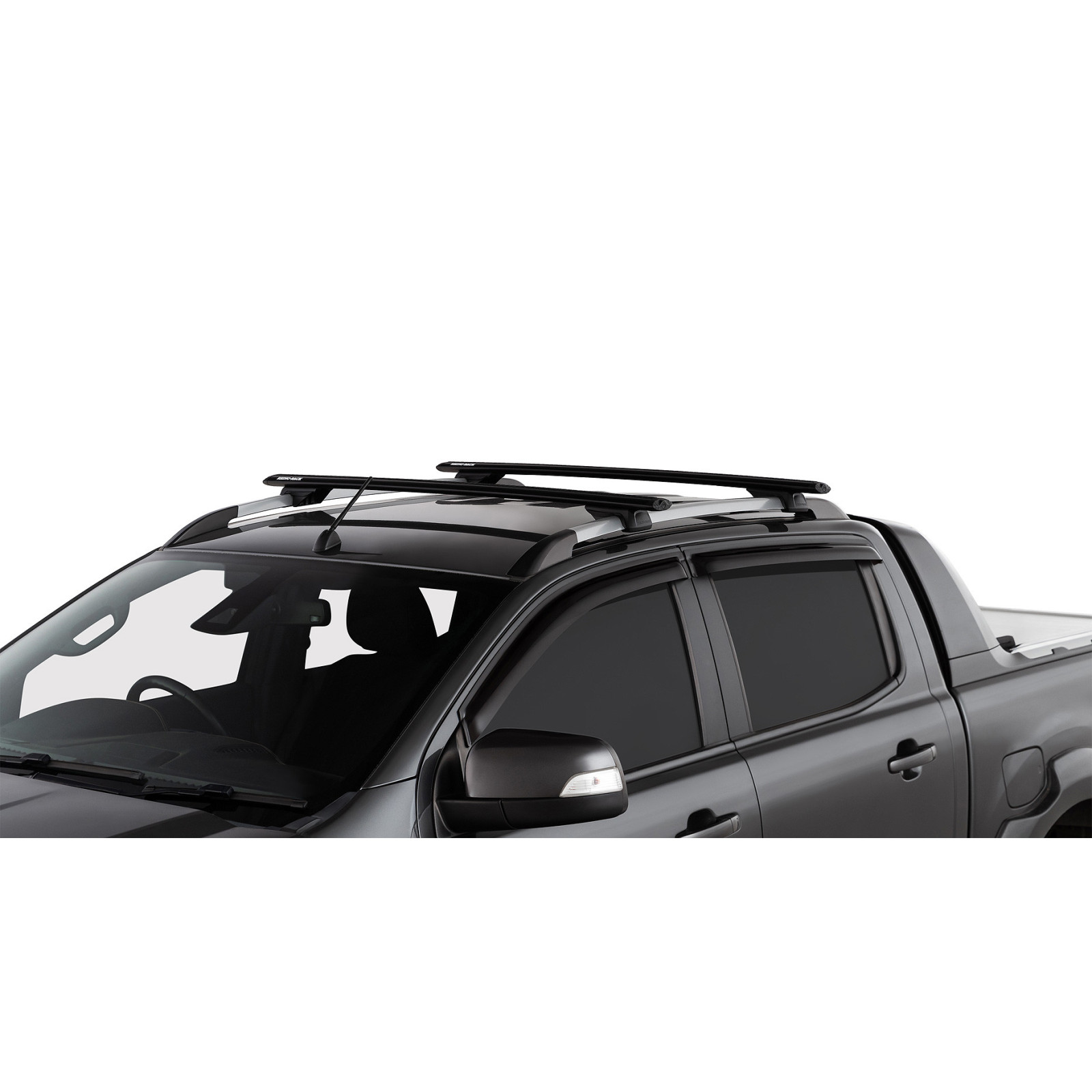 Kit 2 barres de toit noires RHINO-RACK Vortex RX • JC-01532 