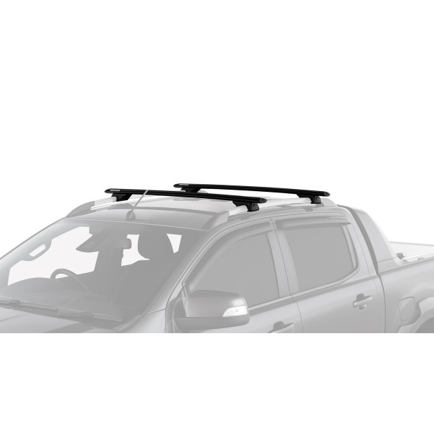 Kit 2 barres de toit noires RHINO-RACK Vortex RX • JC-01532 
