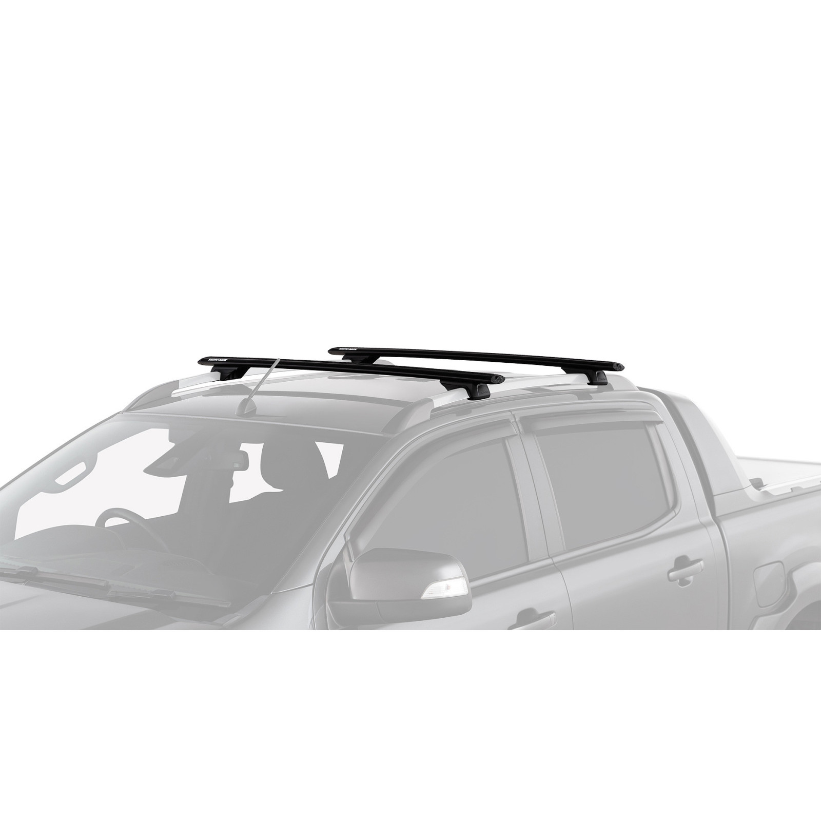 Kit 2 barres de toit noires RHINO-RACK Vortex RX • JC-01532 