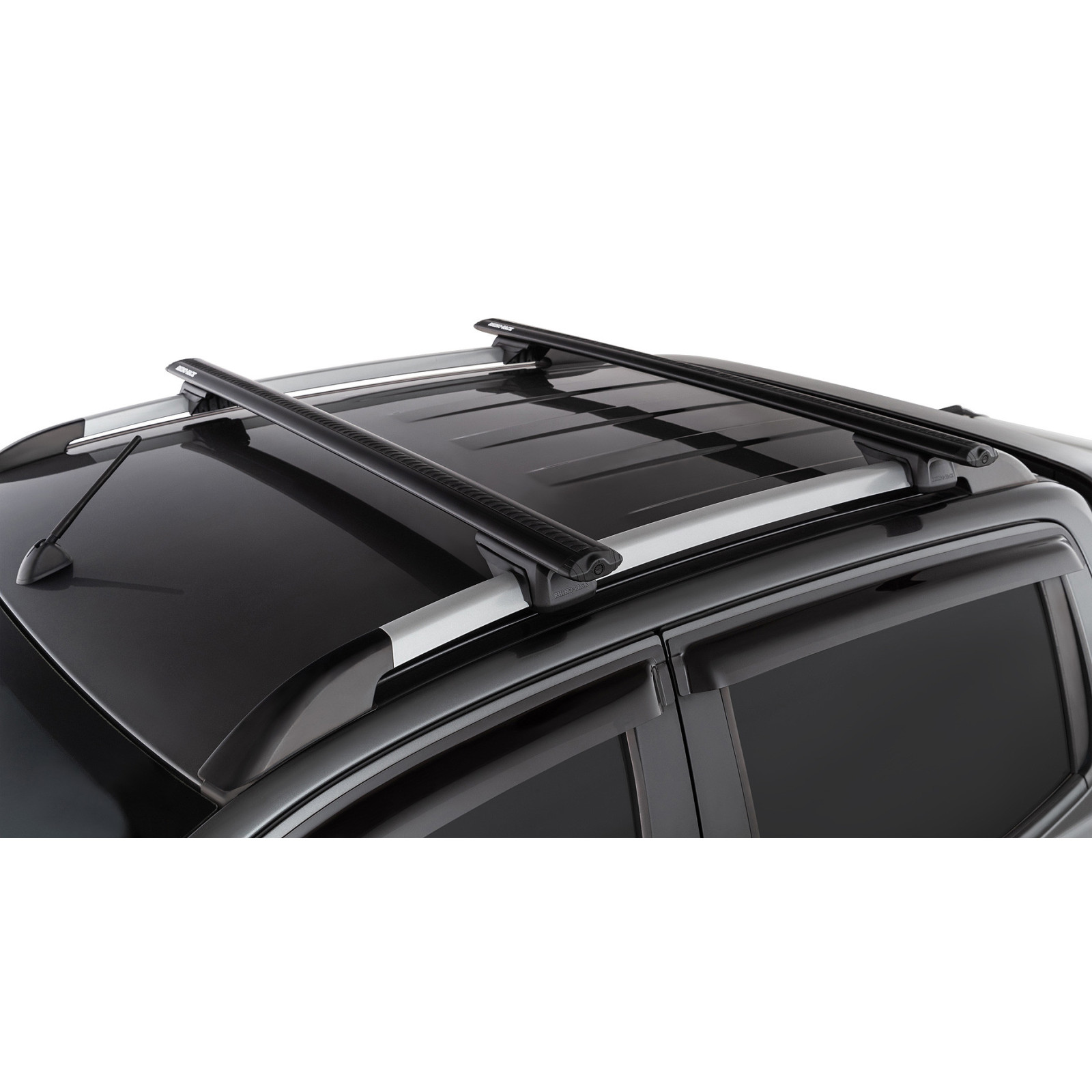 Kit 2 barres de toit noires RHINO-RACK Vortex RX • JC-01532 