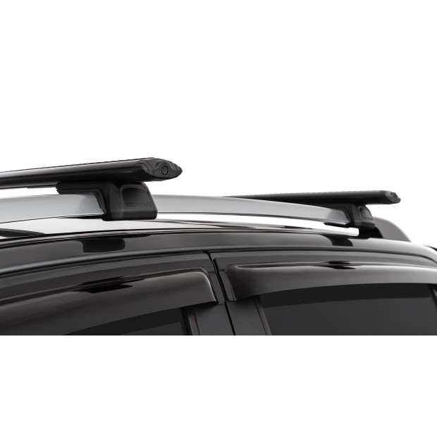 Kit 2 barres de toit noires RHINO-RACK Vortex RX • JC-01532 