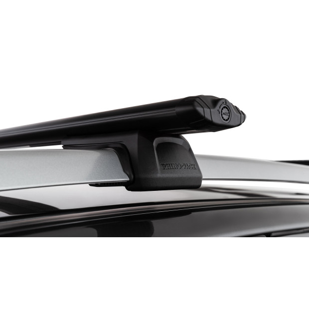 Kit 2 barres de toit noires RHINO-RACK Vortex RX • JC-01532 