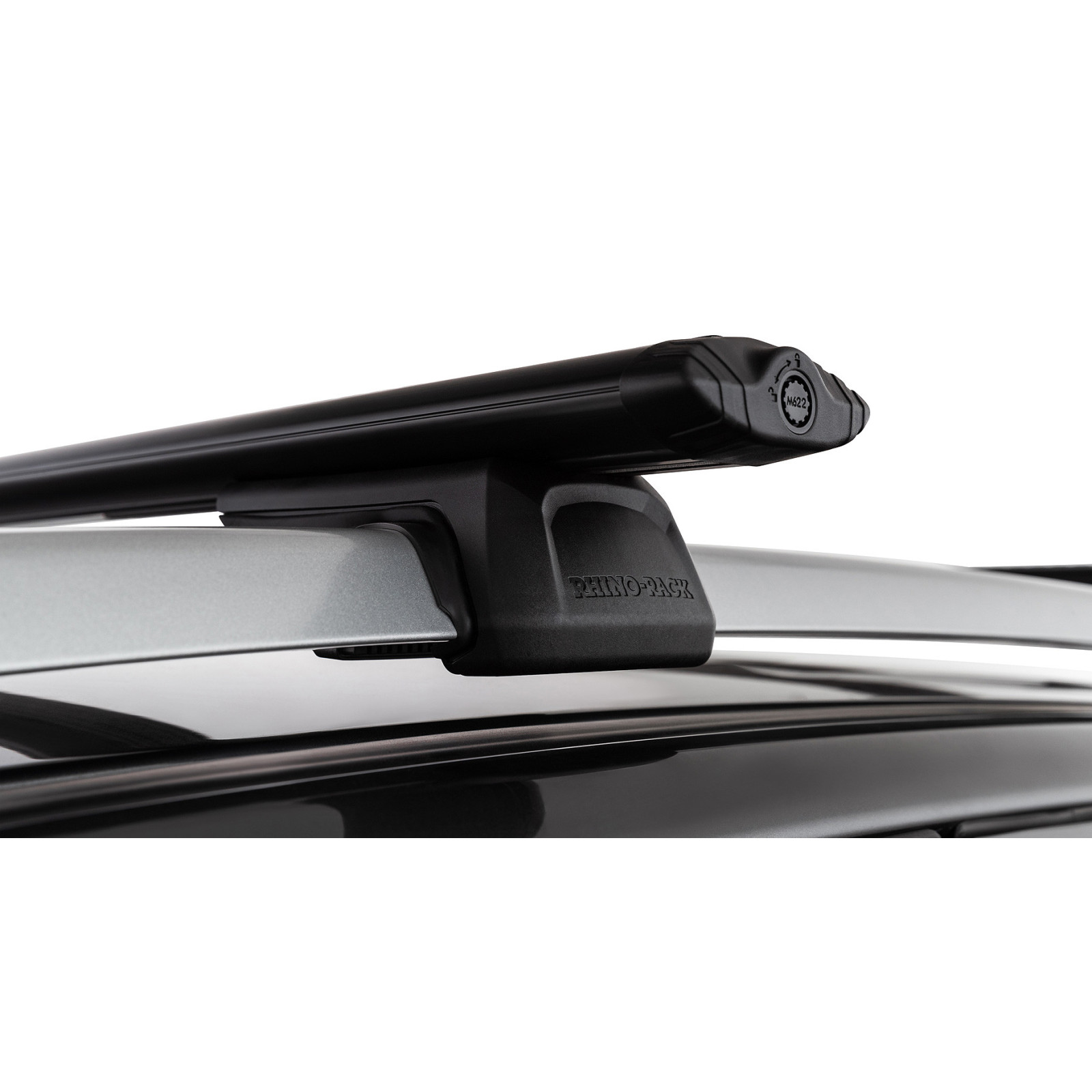 Kit 2 barres de toit noires RHINO-RACK Vortex RX • JC-01532 