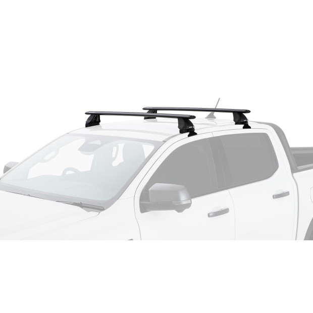 Kit 2 barres de toit noires RHINO-RACK Vortex 2500 • JC-01533 