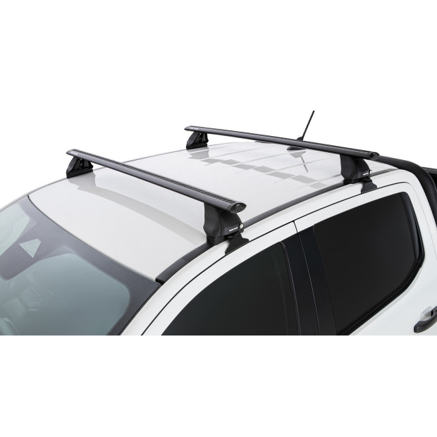 Kit 2 barres de toit noires RHINO-RACK Vortex 2500 • JC-01533 