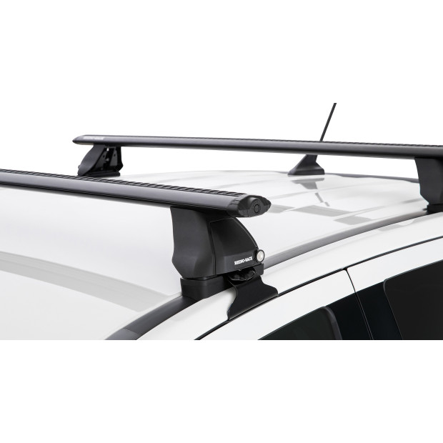 Kit 2 barres de toit noires RHINO-RACK Vortex 2500 • JC-01533 