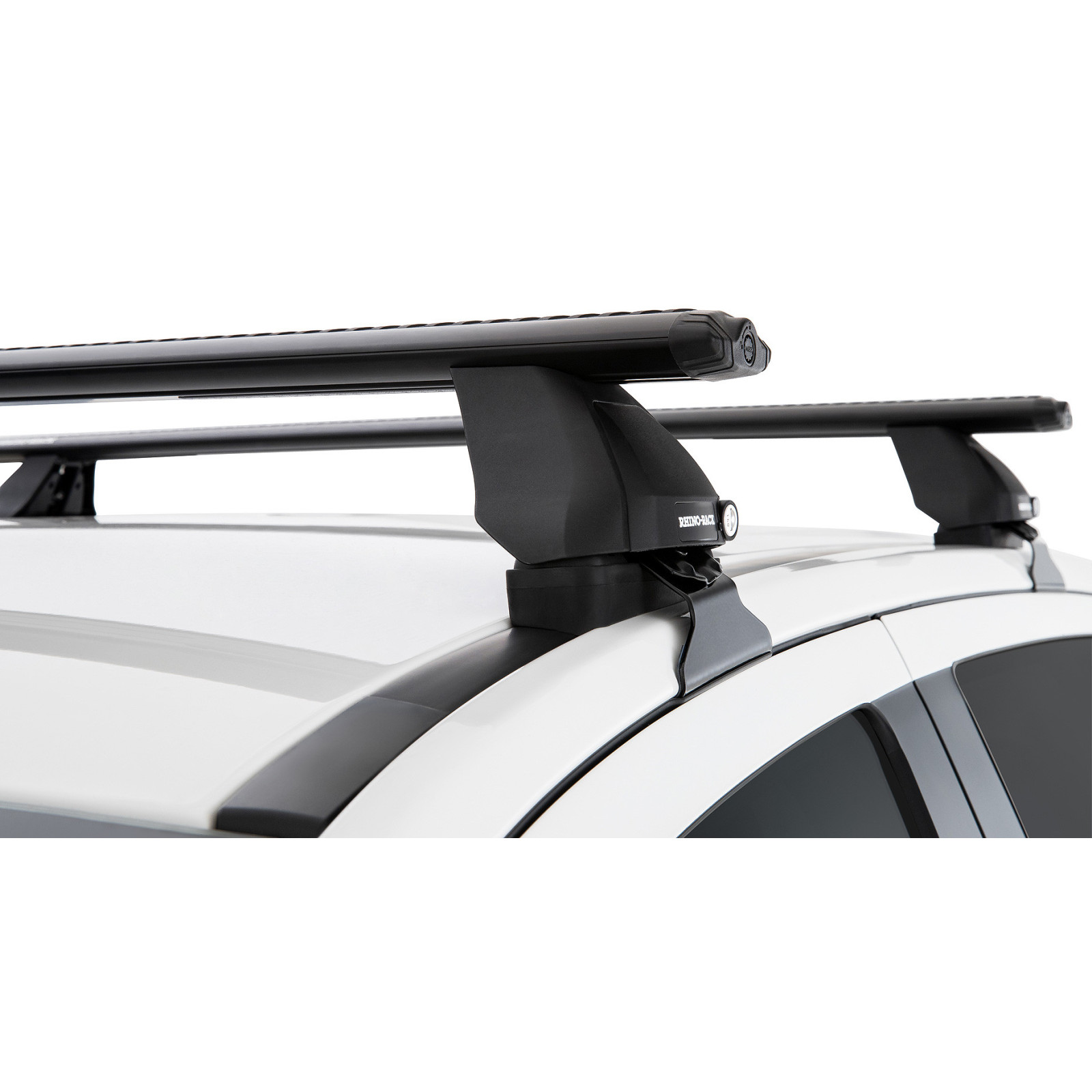 Kit 2 barres de toit noires RHINO-RACK Vortex 2500 • JC-01533 