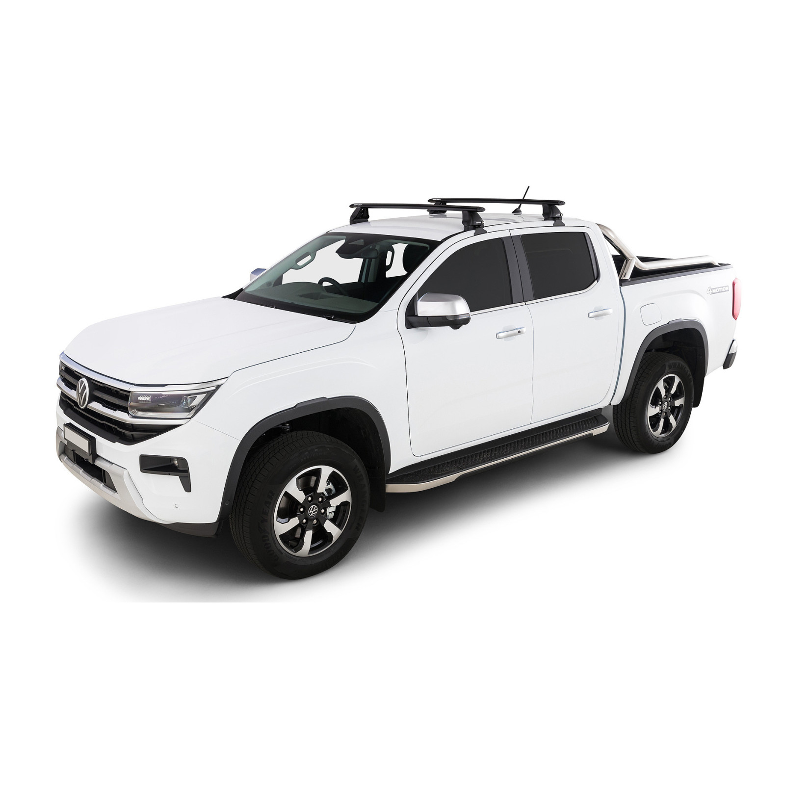 Kit 2 barres de toit noires RHINO-RACK Vortex 2500 • JC-01533 